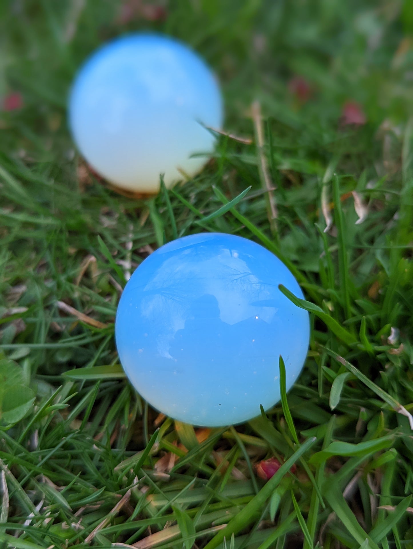 Opalite Glass Spheres